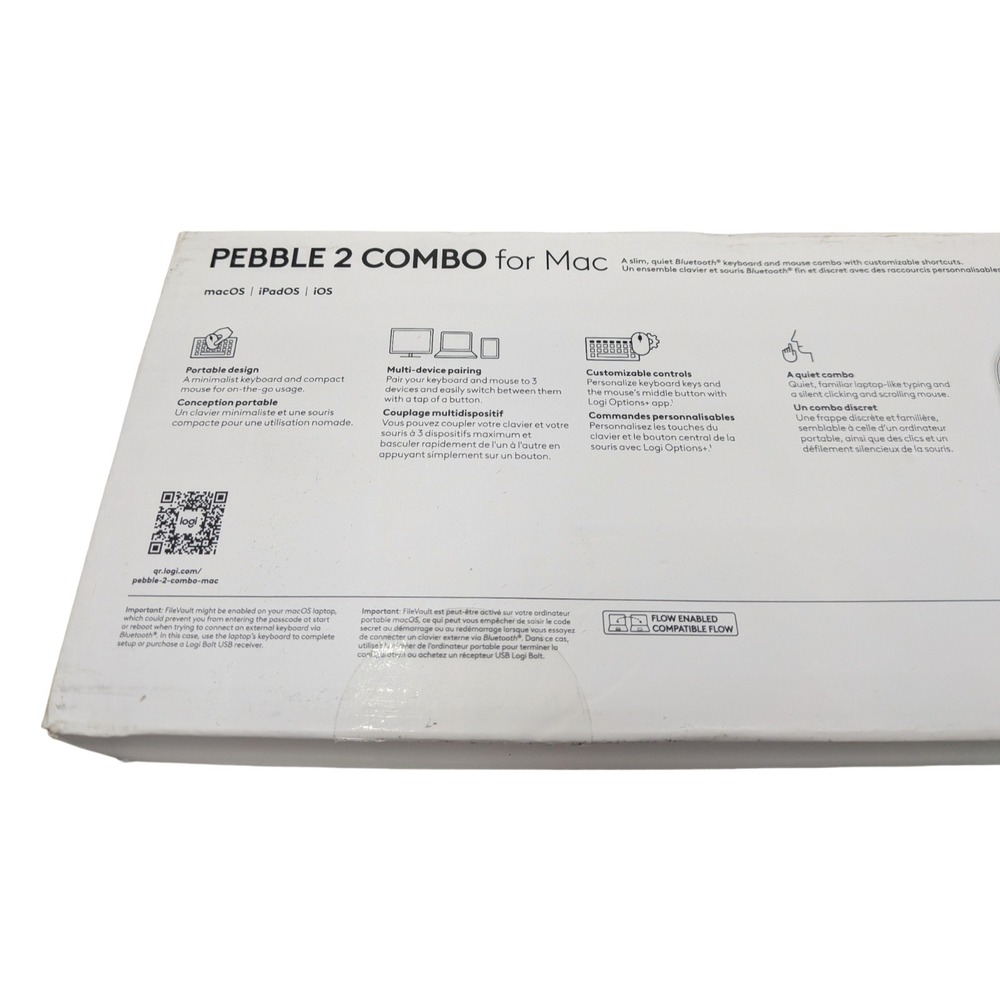 Logitech Wireless Keyboard and Mouse Combo in White for Mac - Picture 3 of 5
